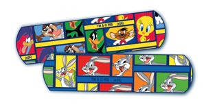 Nutramax Adhesive Bandages Looney Tunes™ Assortment, Bugs Bunny™ Characters, ¾" x 3"