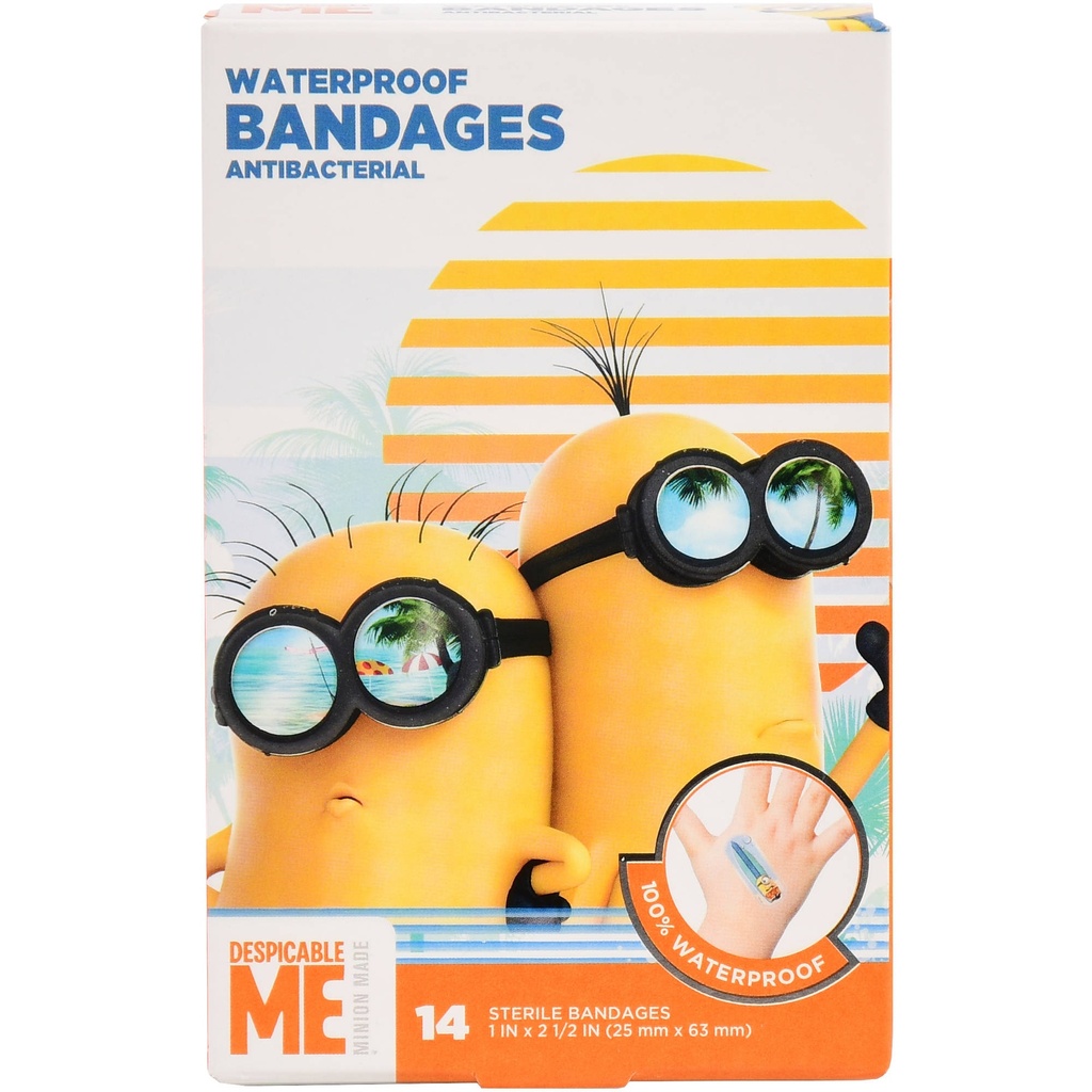 Aso Careband™ Decorated Despicable Me Bandages, 2.75" x 1.888" x 4.188", 20 bx