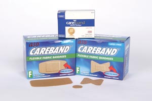 Aso Careband™ Fabric Spot Bandage, 7/8", Latex Free (LF), 100 bx, 12 cs