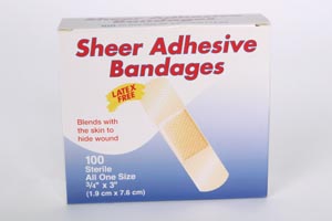Nutramax Economy Adhesive Sheer Bandage, ¾" x 3", 100/bx