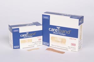 Aso Careband™ Sheer Mini Strips, 3/8" x 1½", Latex Free (LF), 100 bx