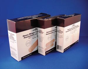 Amd Medicom Plastic Adhesive Bandages, 1" x 3"