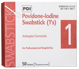 PDI PVP Iodine Prep Swab 1s, 1/pk