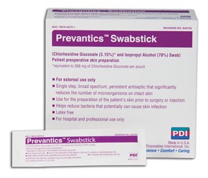 PDI Prevantics™ Swabstick, 1.75" x 6.5"