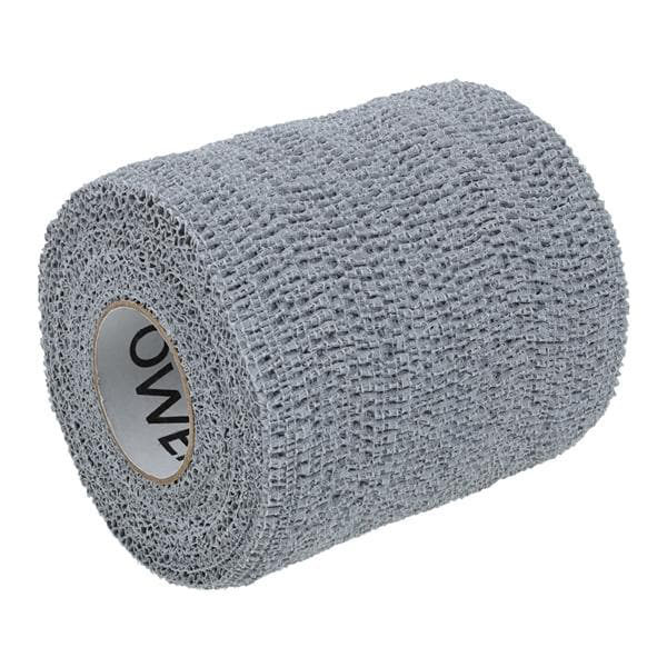Andover Powerflex 3 inch x 6 Yd. Cohesive Self-Adherent Wrap Bandage, Gray, 16/Case