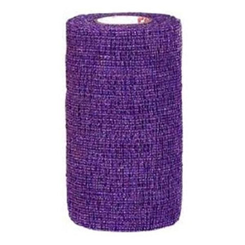 Andover Powerflex 2 inch x 6 Yd. Cohesive Self-Adherent Wrap Bandage, Purple, 24/Case