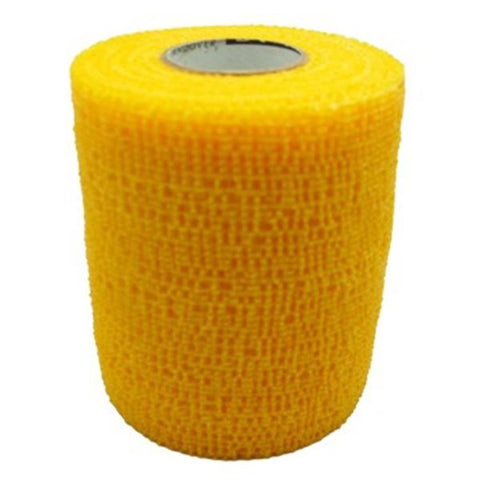 Andover Powerflex 2 inch x 6 Yd. Cohesive Self-Adherent Wrap Bandage, Yellow, 24/Case