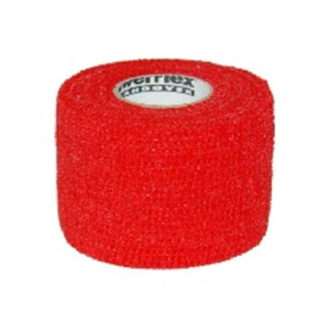 Andover Powerflex 1.5 inch x 6 Yd. Cohesive Self-Adherent Wrap Bandage, Red, 32/Case
