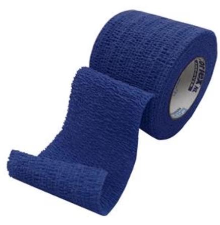 Andover Coflex® Nl Self-Adherent Wrap, 1" x 5 yds, Blue, Hand Tear, Latex Free, 15 pk