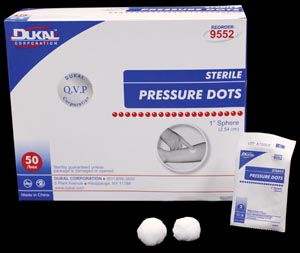 Dukal Pressure Dots, 1", Sterile, 50 pk