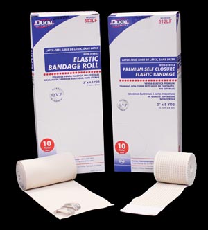 Dukal Elastic Bandage, 6", Latex Free (LF), Double Velcro, 10 bx, 5 cs