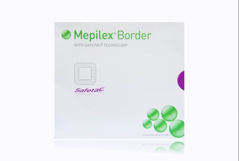 Molnlycke Mepilex Border 4 inch x 10 inch Silicone Foam Self-Adherent Dressing, 35/Case