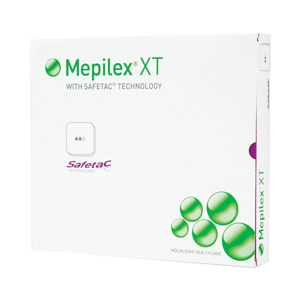 Molnlycke Mepilex XT 8 inch x 8 inch Foam Dressings, Tan, 20/Case