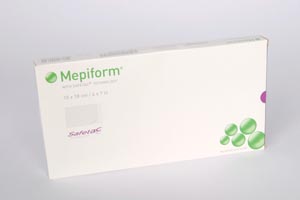 Molnlycke Mepiform® Self-Adherent Soft Silicone Gel Sheeting, 4" x 7", 5/bx