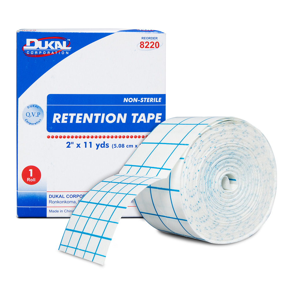 Dukal 2 inch x 11 yds Retention Tape, 10/Pack