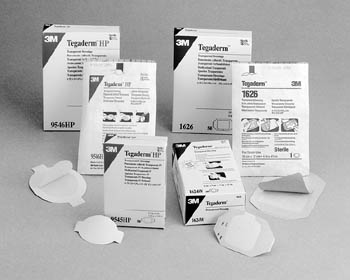 3M™ Tegaderm™ Transparent Film Dressing Frame Style with Label, 4" x 4¾"