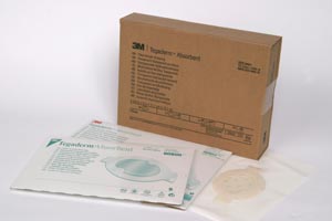 3M™ Tegaderm™Absorbent Clear Acrylic Dressings, Small Oval, Pad Sz 1½" x 2¼", Overall Sz 3" x 3¾