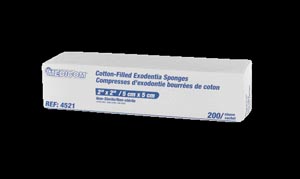 Medicom Exodontia Cotton-Filled Gauze, 2" x 2", 8-Ply, Non-Sterile