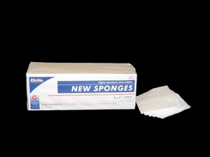 Dukal New Sponges, 4" x 4", Non-Woven, NS, 4-Ply, 200 bg, 10 cs