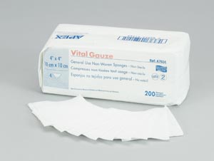 Amd Medicom Vital-Gauze Multi-Purpose Gauze Sponges, 4" x 4", 4-Ply, Sterile 2s, 50 pk