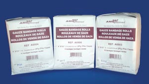 Amd Medicom Vital-Roll Gauze Bandages, 3" x 131", NS, 12 pk