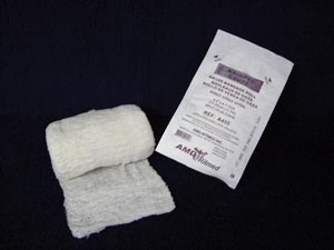 Amd Medicom Krimped Gauze Bandage Roll, 4½" x 4.1 yds, Sterile 1s, Soft Pouch, 6-Ply