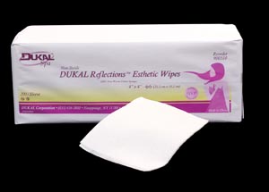 Dukal Reflections™ Esthetic Wipes, Cotton Sponge, Non-Woven, 2" x 2", 4-Ply, 200 bg