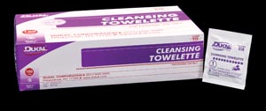 Dukal Cleansing Towelette, 5" x 9