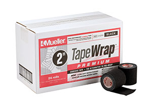 Mueller Tapewrap® Premium, 2" x 6 yds, Black, 24 rolls/cs