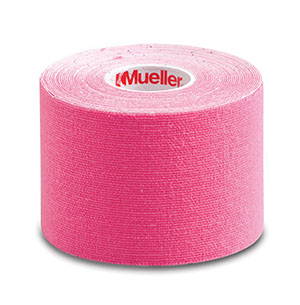 Mueller Kinesiology Tape, Continuous Roll, 2" x 16.4ft, Pink, Latex free, 6 rolls