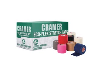 Cramer Eco-Flex Stretch Tape, 2" x 6 yds, Blue, 24 cs