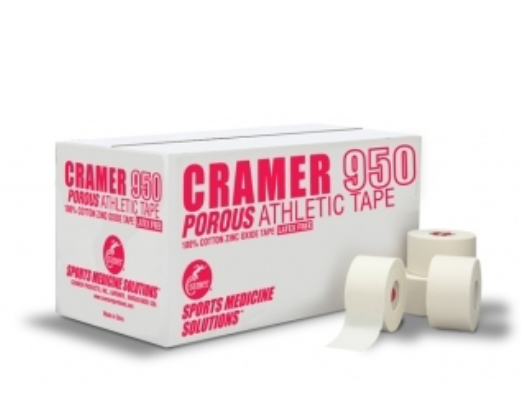 Cramer 950 Athletic Trainer's Tape, ¾" x 10 yds, White, 18 bx
