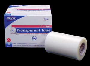 Dukal Surgical Tape, Transparent 1" x 10 yds