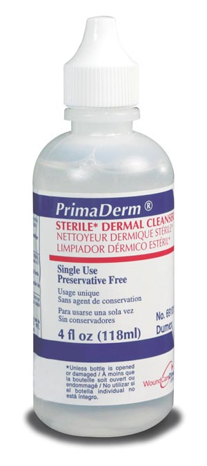 Integra Lifesciences Primaderm® Wound Cleansers, 4.15 oz Squirt Top Bottle, Sterile, 12/cs