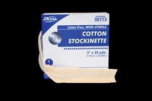 Dukal Cotton Stockinette, 6" x 25 yds, Cotton, 6 rl