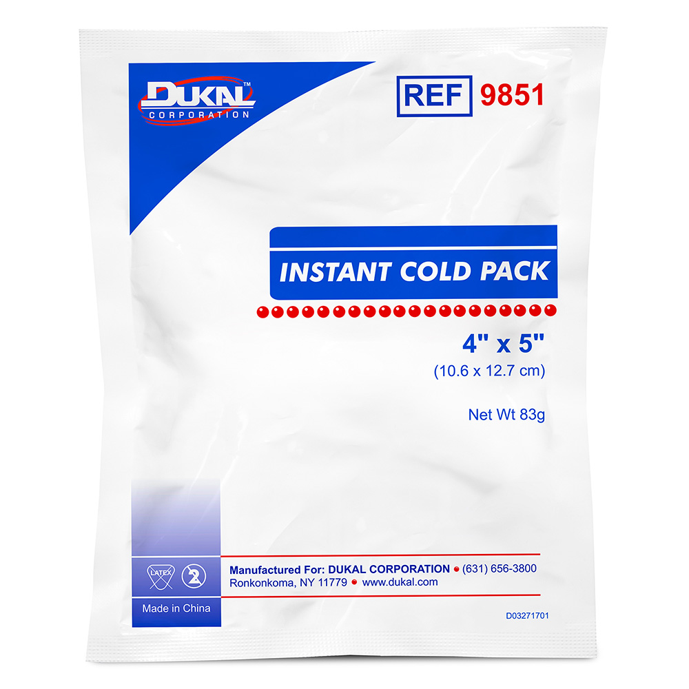 Dukal 4 x 5 inch Instant Cold Pack, 50/Pack