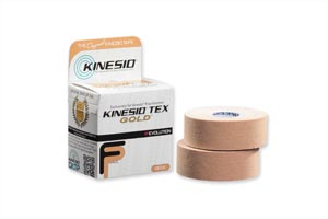 Kinesio Tex Gold FP Tape, 1" x 5½ yds, Beige, 2/pk, 6 rl