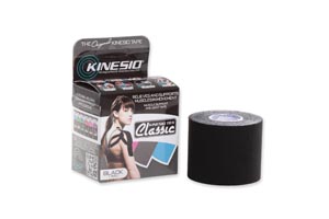 Kinesio Tex Classic Tape, 2" x 13.1 ft, Black, 6 rl
