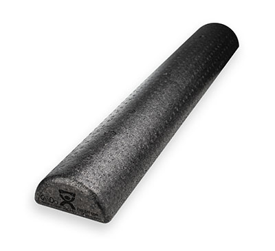 Fabrication Cando® Foam Rollers, High-Density Black Half Roller, 6" x 36"