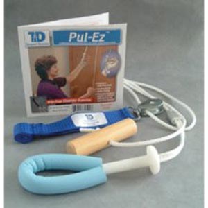 Therapeutic Pul-Ez™ Pull-Easy Shoulder Pulley with Grip-Free Hold & Webbing Door Strap (023023)