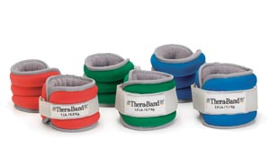 Hygenic/Thera-Band Comfort Fit Ankle & Wrist Weight Sets, Green, 3 lb Pair
