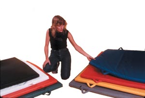Fabrication Yoga Non Folding Mat with Handles, Polyurethhane, 6 ft x 8 ft, 2"