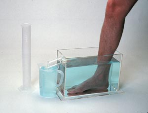 Fabrication Chiropractic, Baseline Volumetric Measuring Device, Foot Set, 5" x 13" x 9"