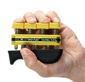 Fabrication Cando® Digi-Flex Hand/ Finger Exerciser, 13.0 lbs, Gold