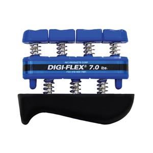 Fabrication Cando® Digi-Flex Hand/ Finger Exerciser, Hand 23 lb/ Finger 7 lb, Blue, Heavy
