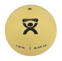 Fabrication CanDo 1 lb Rubber Soft & Pliable Medicine Ball, Tan
