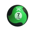 Fabrication CanDo 7 lb Rubber Firm Medicine Ball, Green