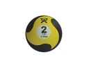Fabrication CanDo 2 lb Rubber Firm Medicine Ball, Yellow
