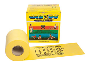 Fabrication Cando® Accuforce™ Band, Yellow, X-Light, 50 yd Dispenser, Low-Powder