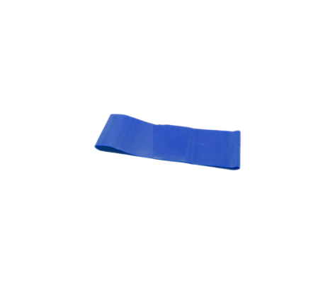 Fabrication CanDo 10 inch Latex Heavy Band Exercise Loop, Blue, 10/Pack